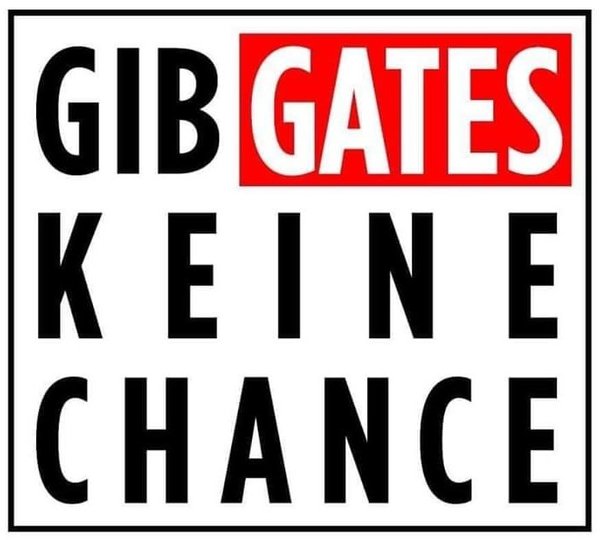 Aufkleber GIB GATES KEINE CHANCE 1 Stück